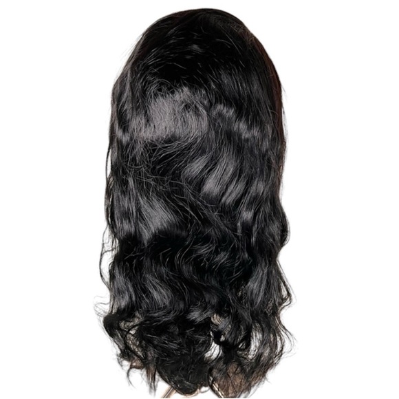 Natural Black Remy Human Hair 13x4 Lace Front 22 Inch Wig - Picture 1 of 12